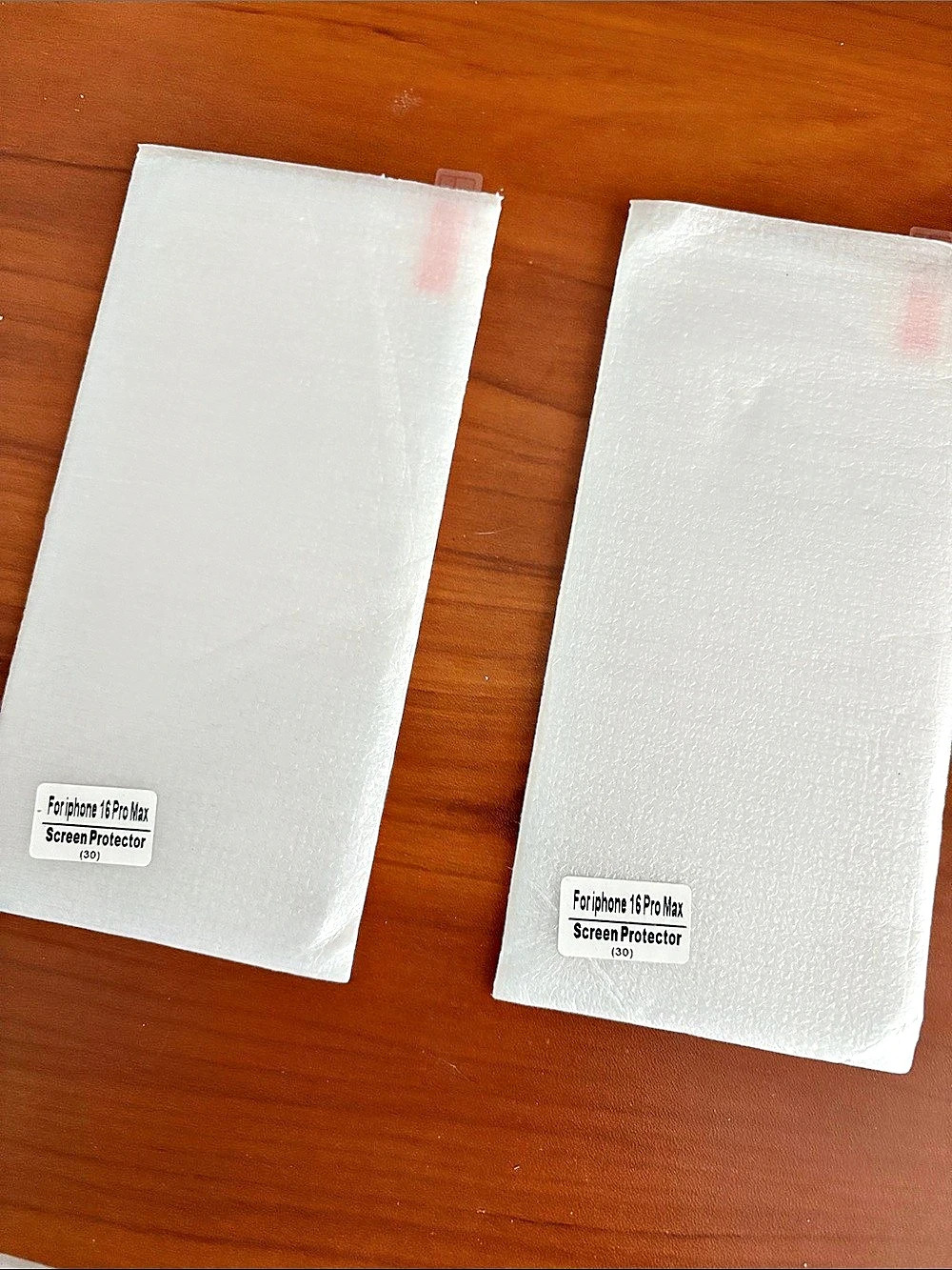 iPhone 16 Pro Max Tempered Glass Screen Protector 2-Pack Clear & White